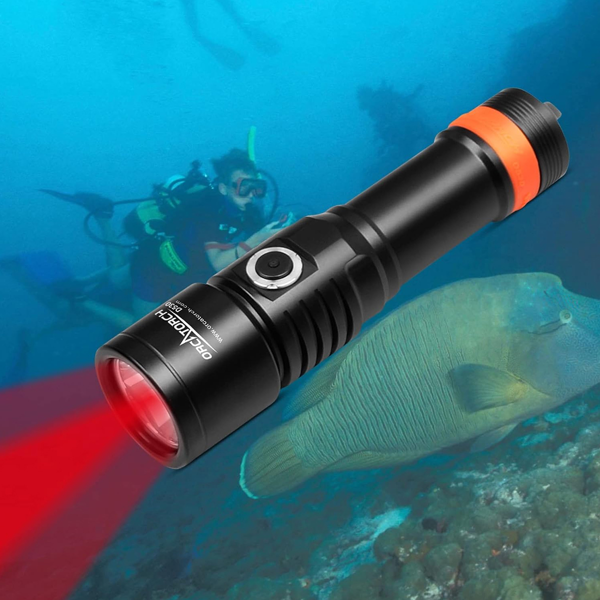 Orcatorch D530 1300 Lumens Dive Light