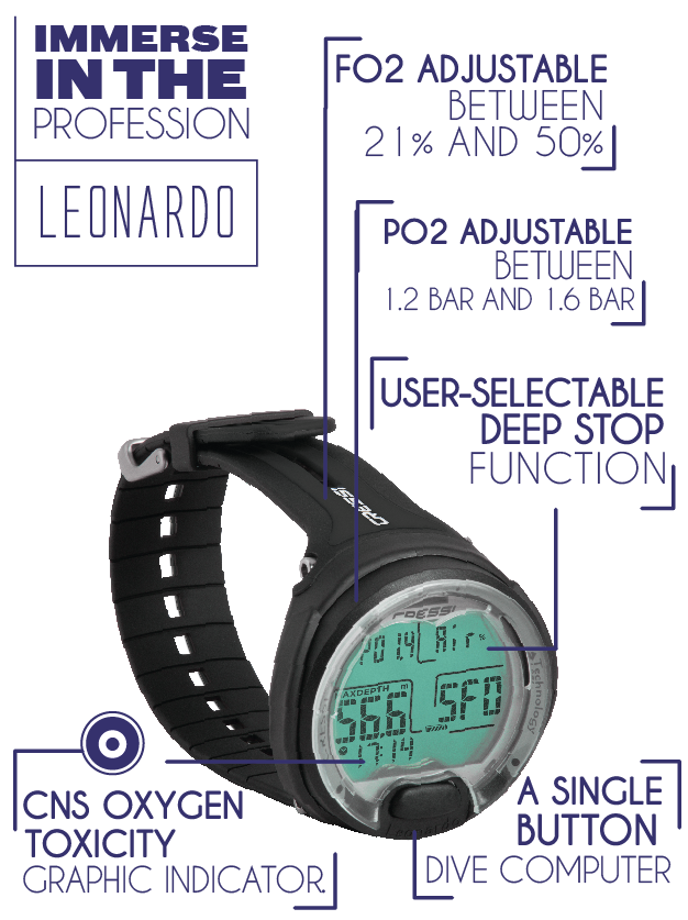 Cressi Leonardo Wrist Computer Scuba