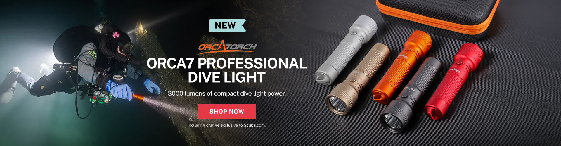 New OrcaTorch Orca7 3000 Light