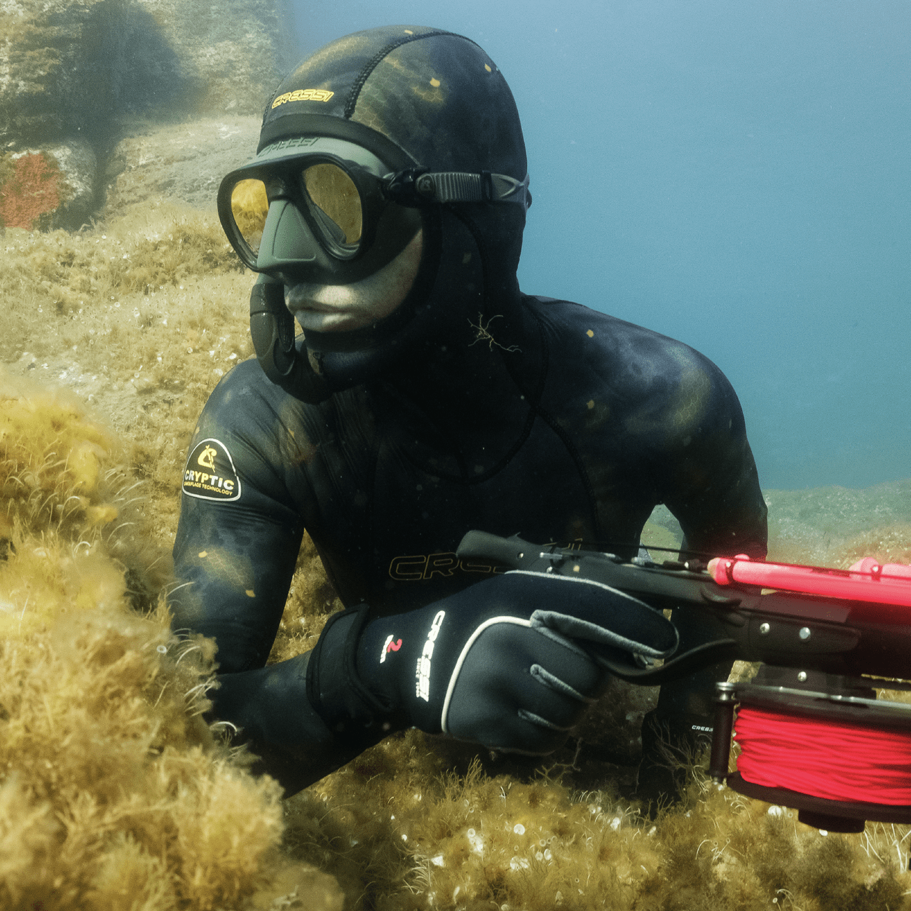 Cressi Lampuga freediving spearfishing wetsuit camouflage