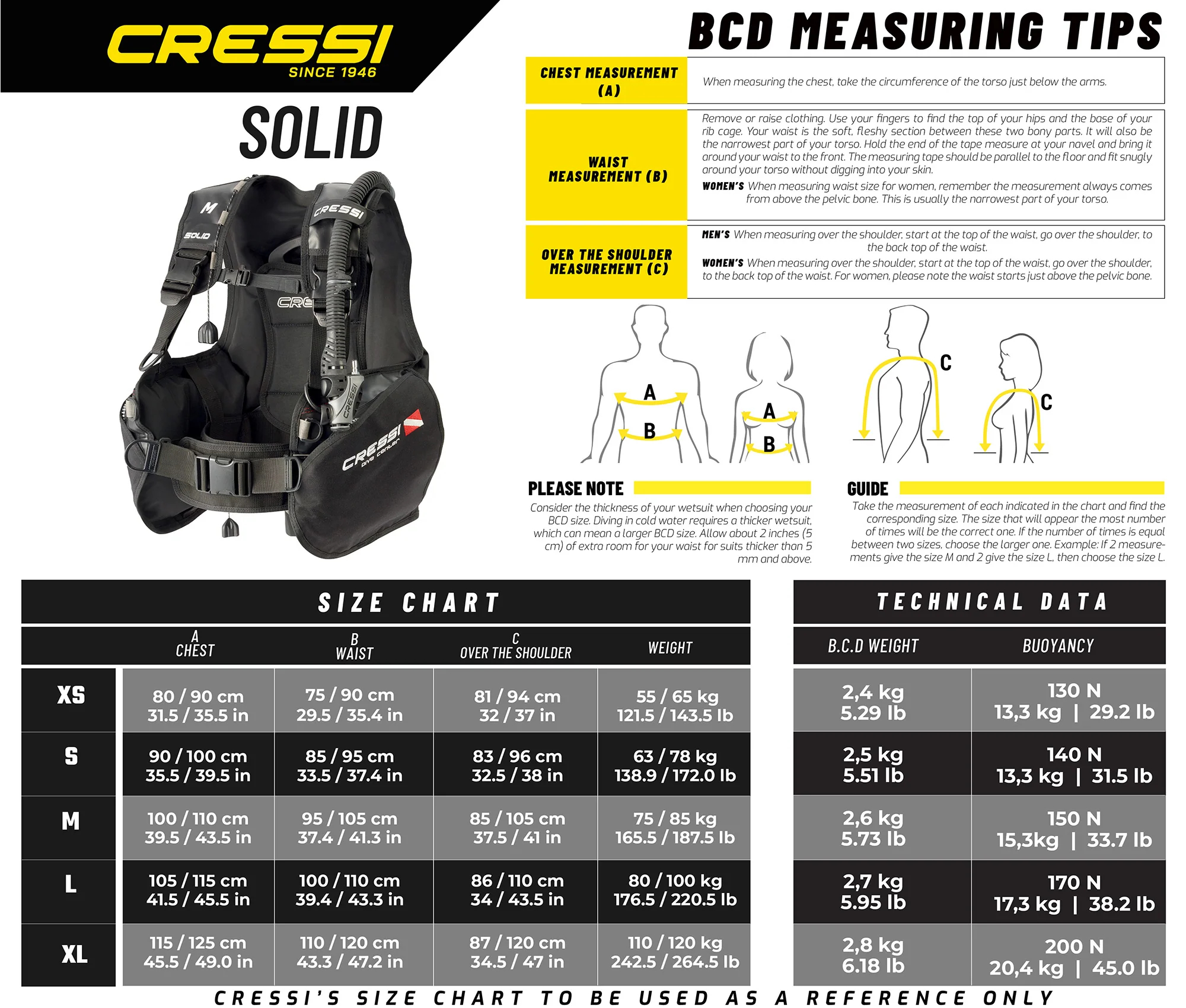 Cressi Solid BCD