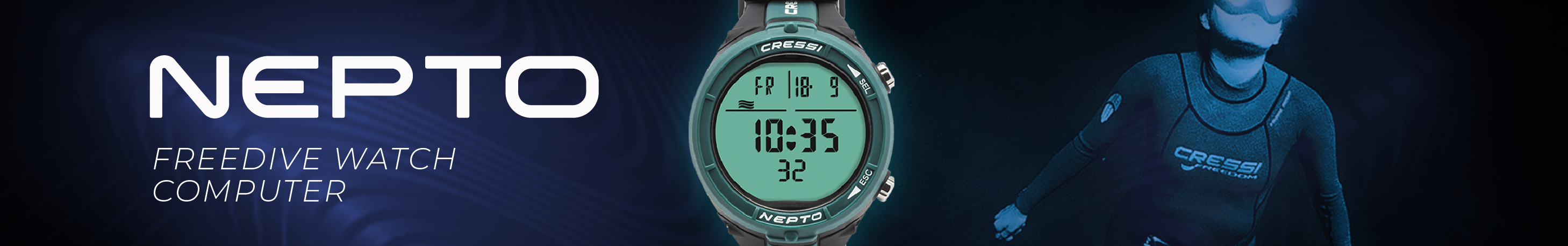 Cressi NEPTO Freediving Watch Computer