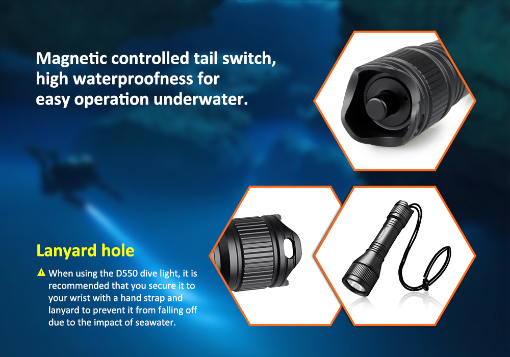 Orca Torch D550 Dive Light