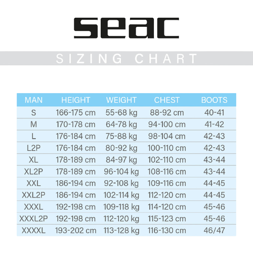 SEAC WARM DRY 4 MM Dry Suit