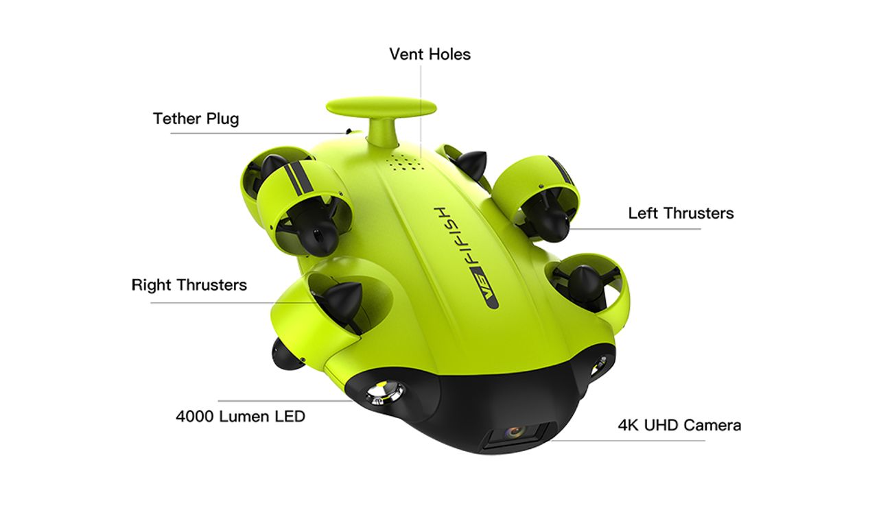 World’s First 4K Omni-directional Consumer Underwater Drone
