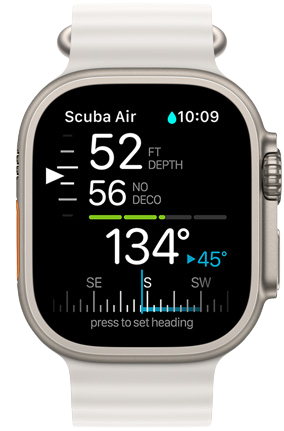 Apple Watch Ultra GPS + Cellular, 49mm Titanium Case with Ocean Band 