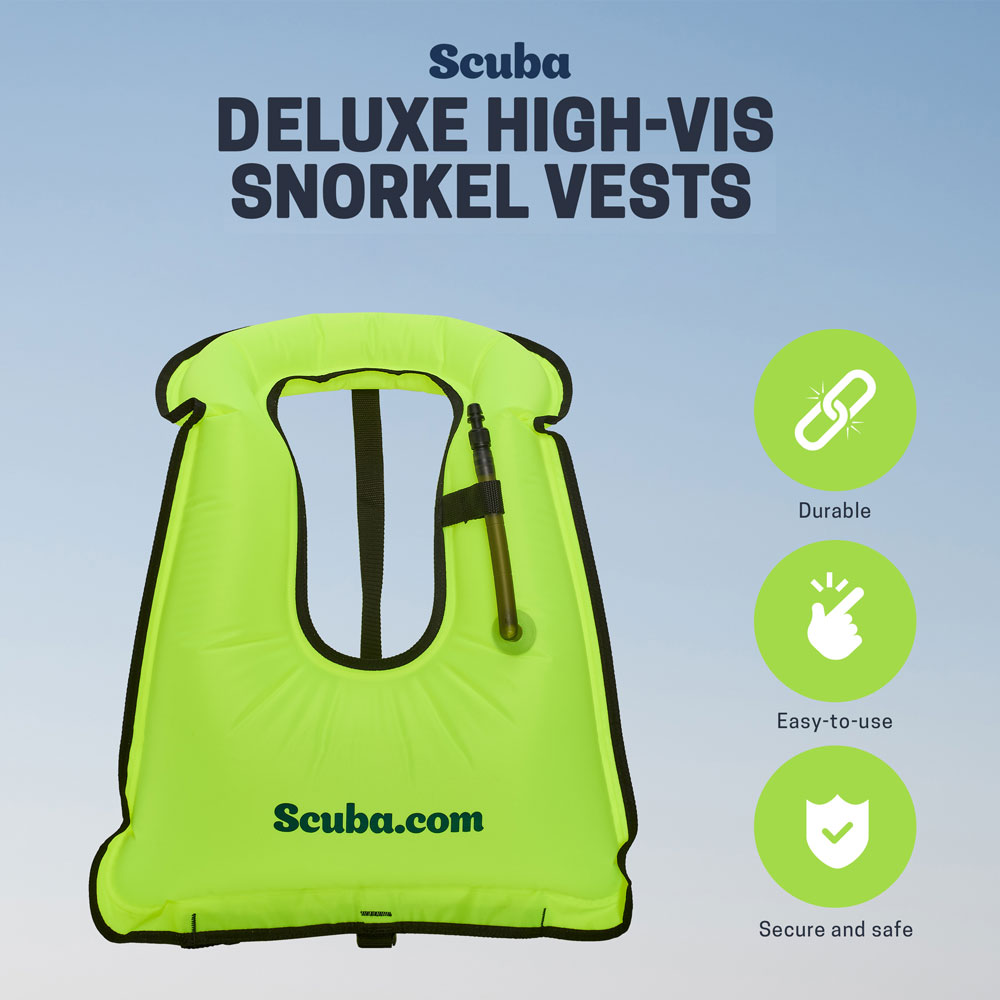 Scuba.com Deluxe High-Vis Snorkel Vest