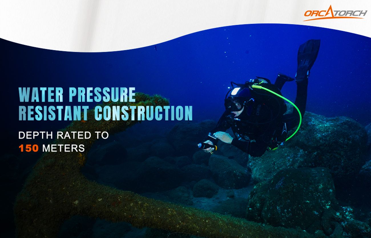 OrcaTorch D511, 2200 Lumen Technical Dive Light