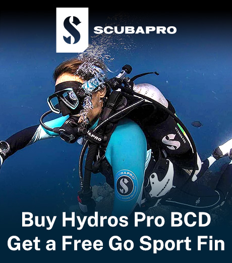 Scubapro Free Fins with Purchase of Hydros Pro BCD