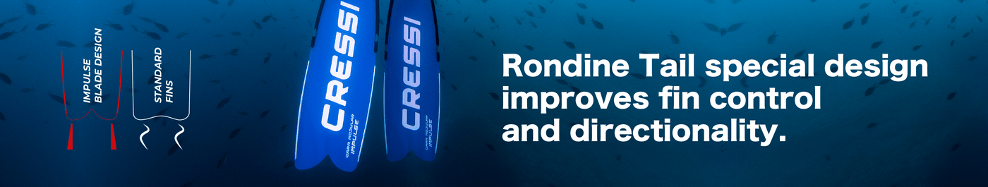 Cressi Gara Modular Impulse Rodine Tail fin control directionality