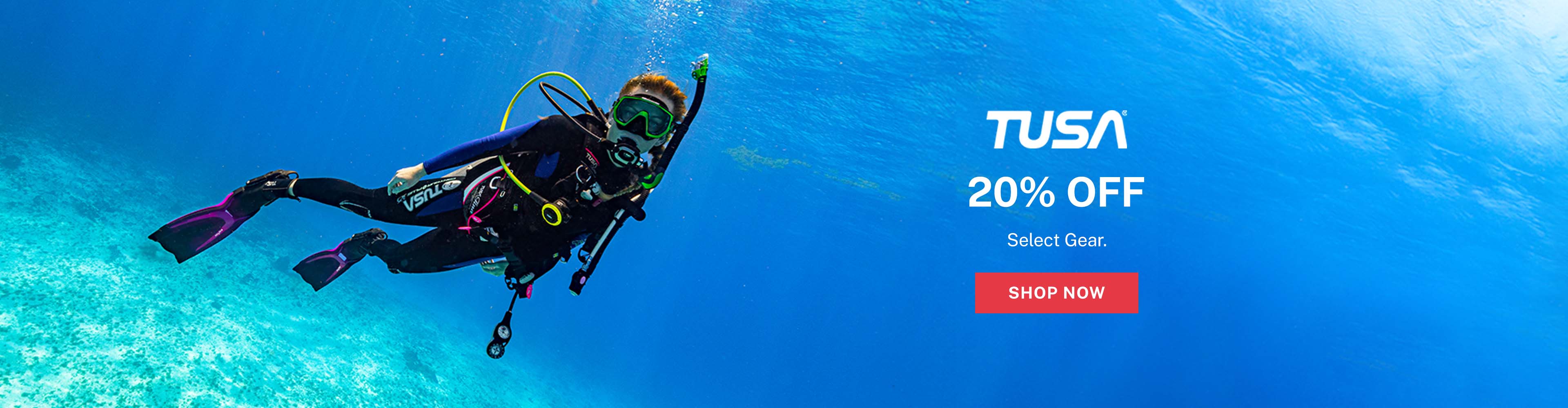 20% Off all TUSA Gear