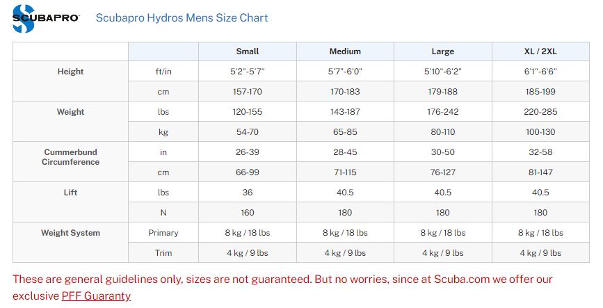Scubapro Hydros X Men's BCD w/Balanced Inflator