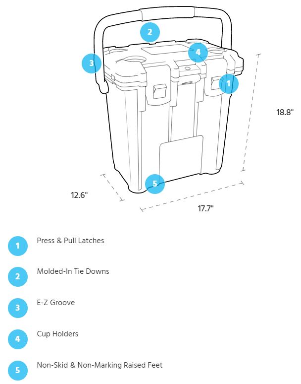 Pelican 20QT Elite Cooler