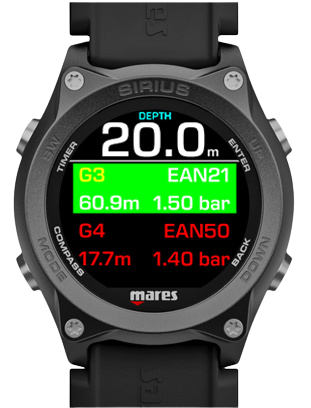 Mares Sirius Wrist Computer