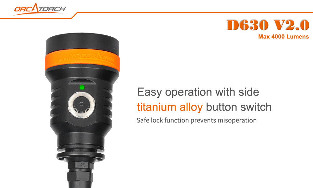 OrcaTorch D630 4000 Lumens Canister Light
