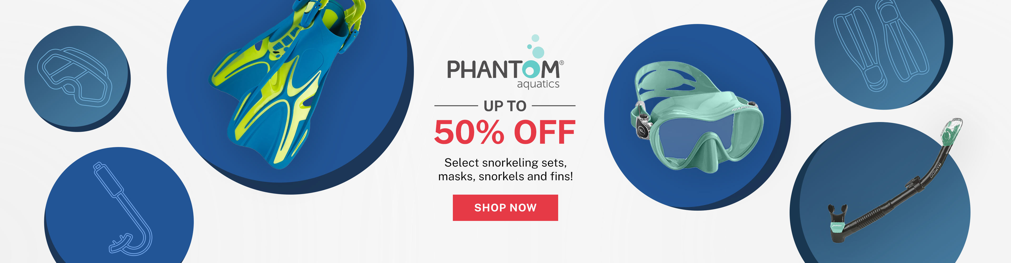 50% OFF Phantom Aquatics Snorkel Gear