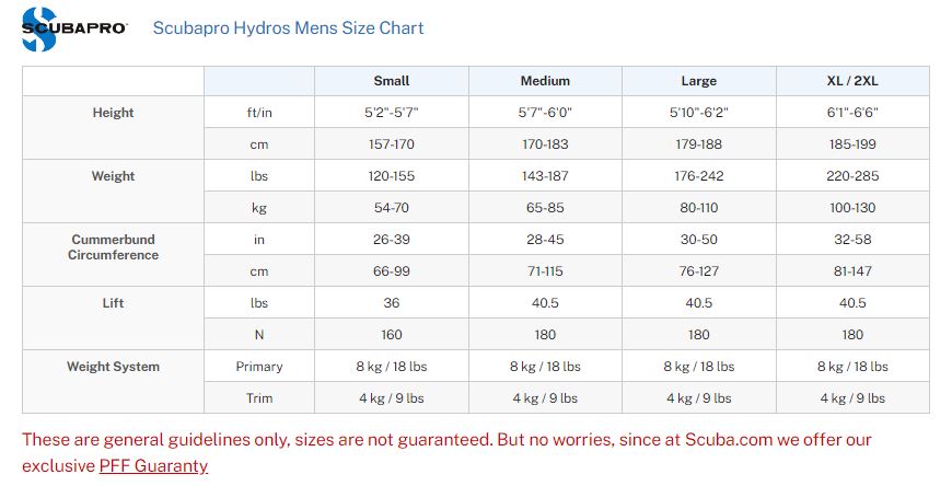 Scubapro Hydros Pro Men's BCD w/Balanced Inflator