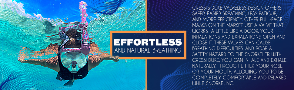 Cressi Duke Effortless and Natural Breathing