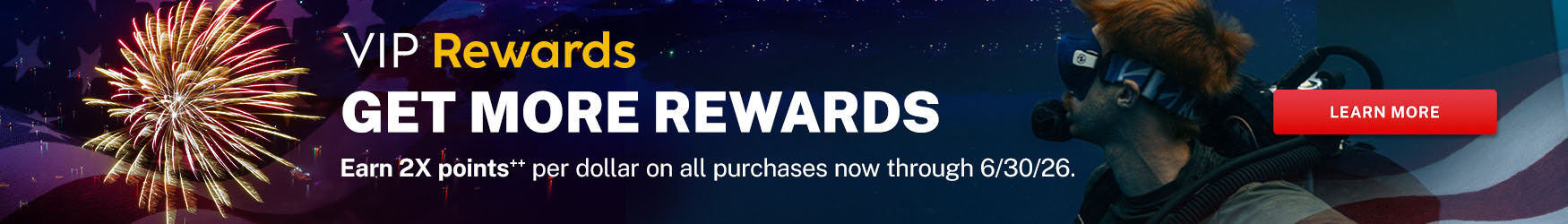 VIP Rewards - Earn Double Rewards Points