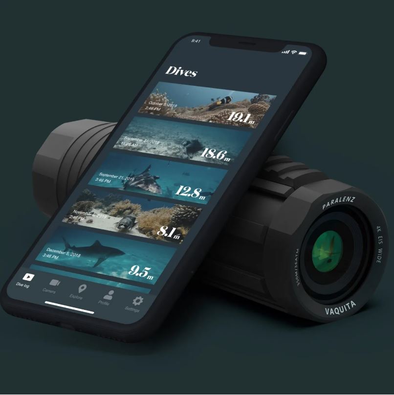 Connect your Paralenz Vaquita to our free Paralenz App to transfer your recordings. Check your dives with the intelligent dive log and scroll through your media library. Proud of a shot? Simply edit it and share the video as a story with other divers. The best part: you help save our Ocean with every shared story.