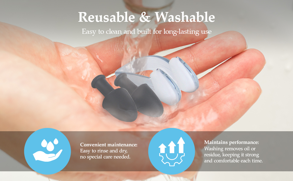 Blue Reef Nose Clip and Ear Plugs