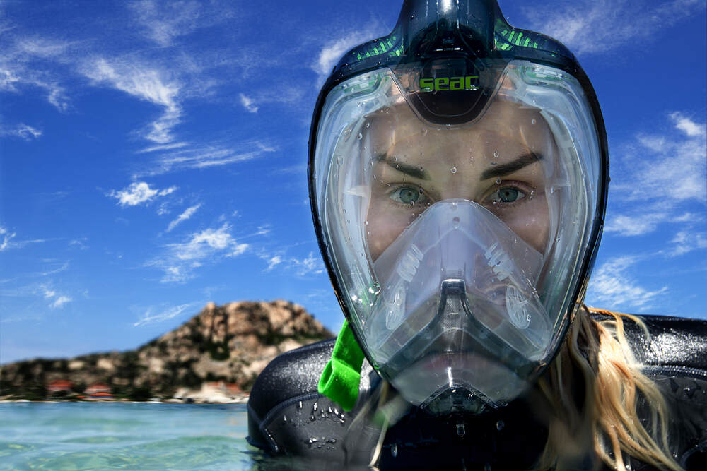Seac Unica FullFace Snorkel Mask Scuba