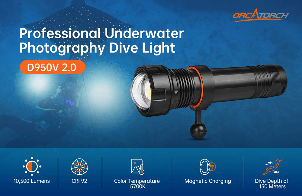 OcraTorch D950V 2.0 10,500 Lumens Video Light