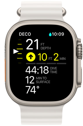 Apple Watch Ultra GPS + Cellular 49mm Titanium with White Ocean