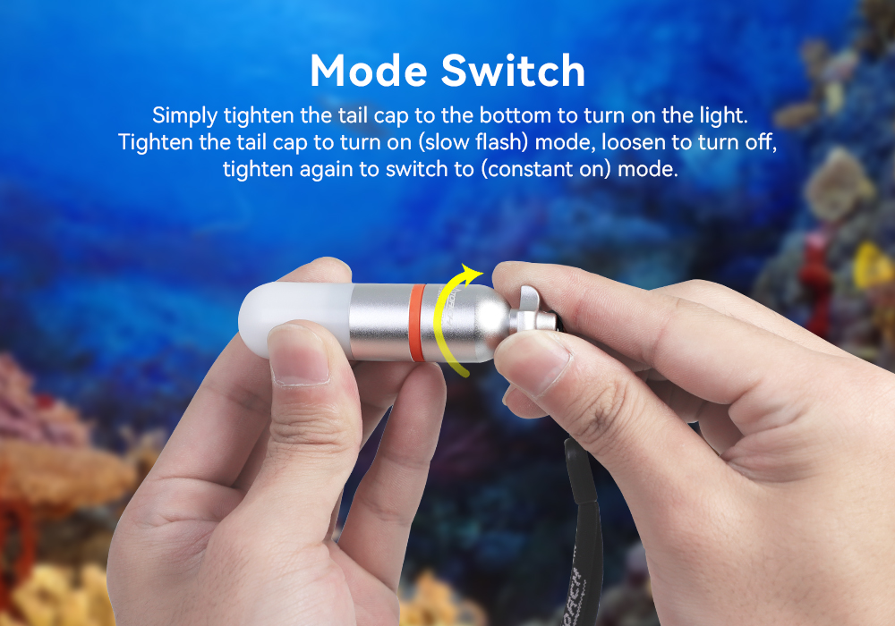 OrcaTorch SD01 Pro Dive Beacon bezel