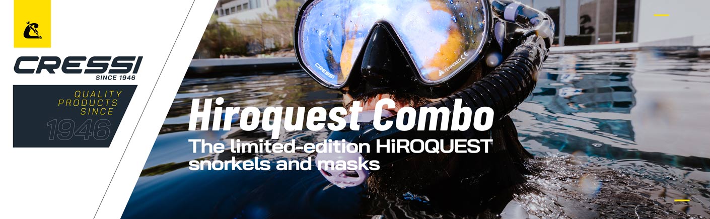 Limited Edition HiroQuest Adult Mask & Snorkel Set - Cressi x Steve Aoki