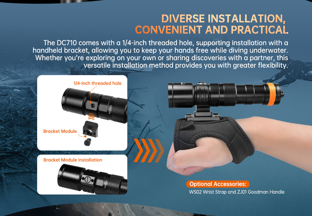 Diverse and Practical Dive Light