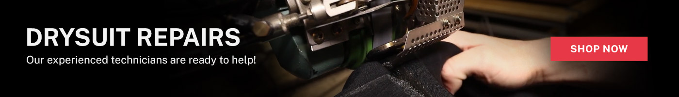 Drysuit Repairs with our experienced techs!