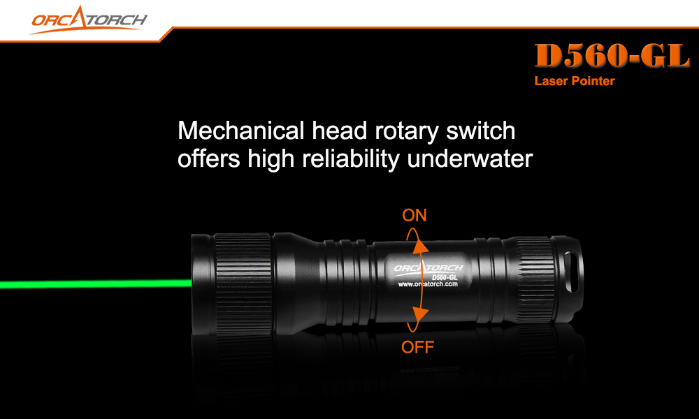 OrcaTorch D560-GL Green Laser