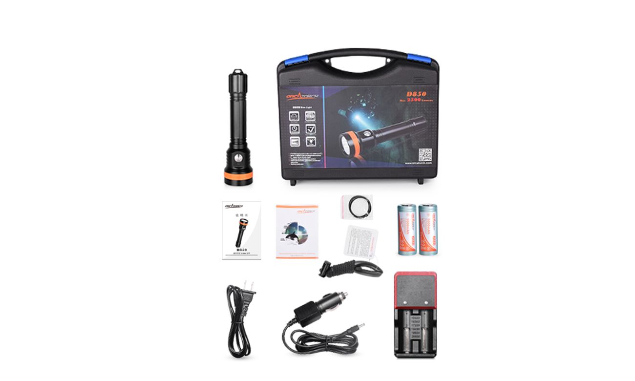 OrcaTorch D850 2500 Lumens Light