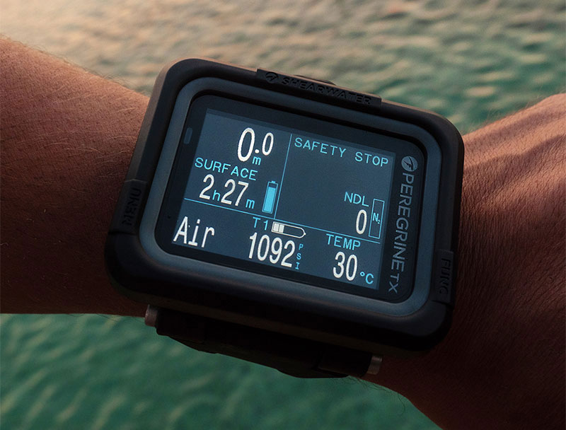 Shearwater Peregrine TX Wrist Dive Computer with Smart AI Transmitter