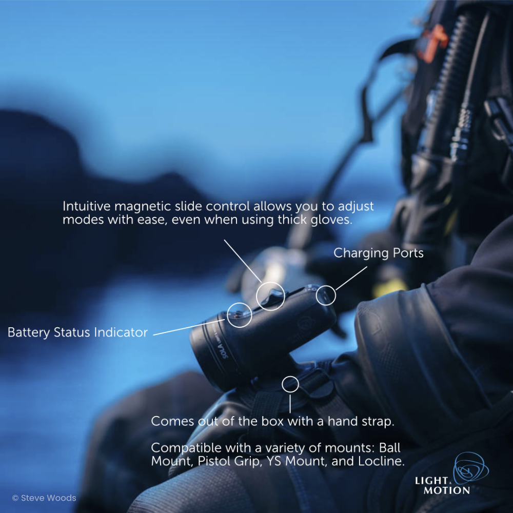 Light and Motion Sola 2500 Spot Flood Key Features