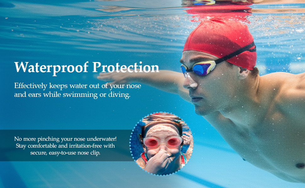 Blue Reef Nose Clip and Ear Plugs