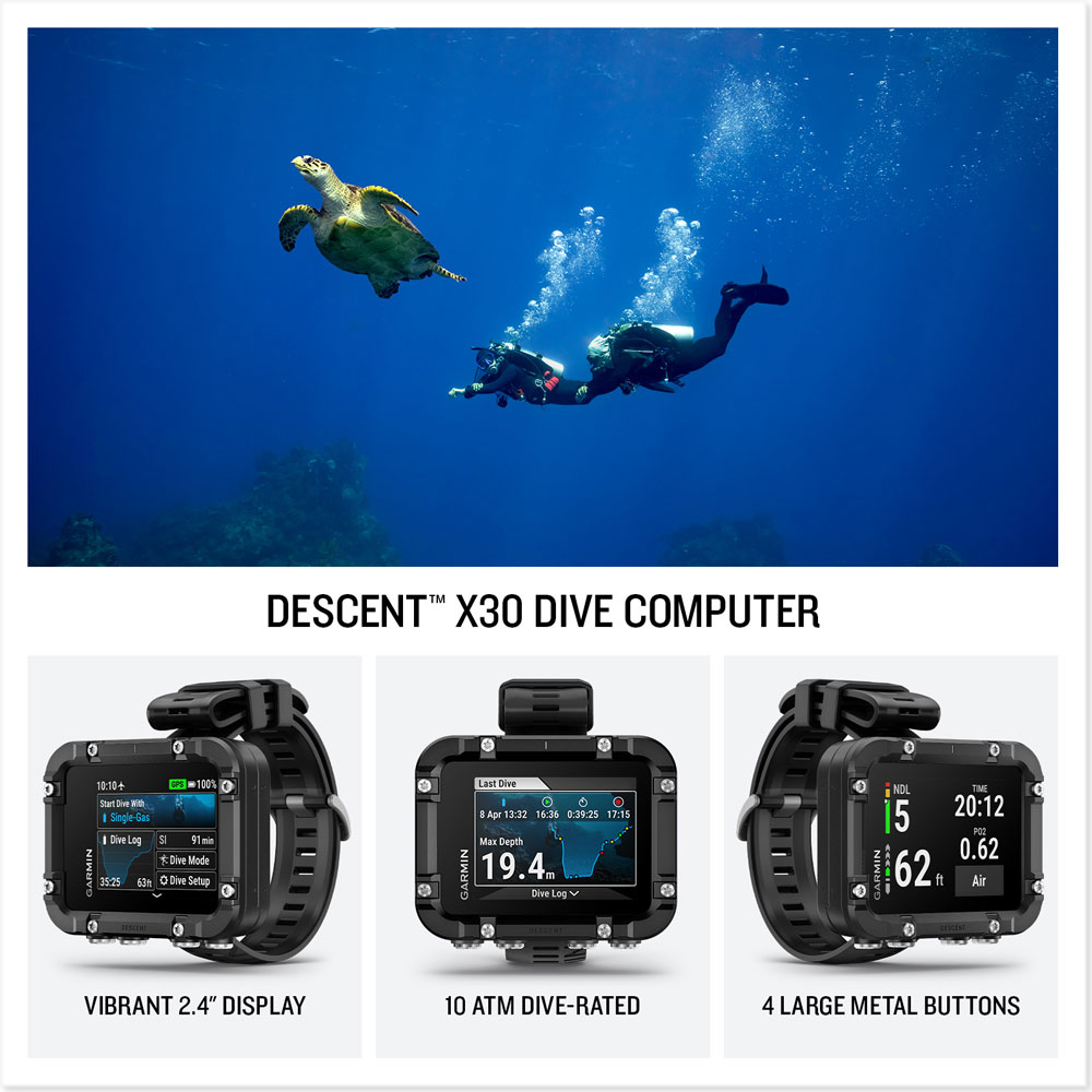Descent X30 Dive Computer Top Features