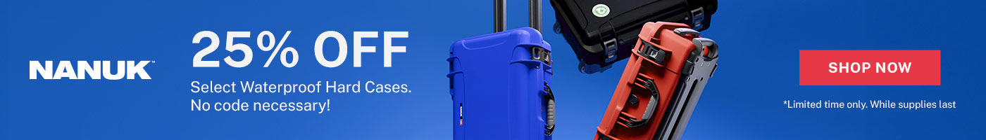 25% OFF Select Nanuk Hard Cases