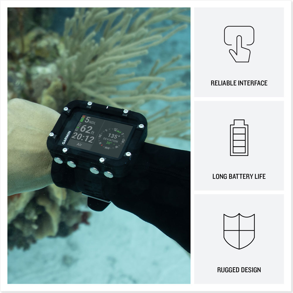 Descent X30 Dive Computer Rugged Design and Long Battery Life