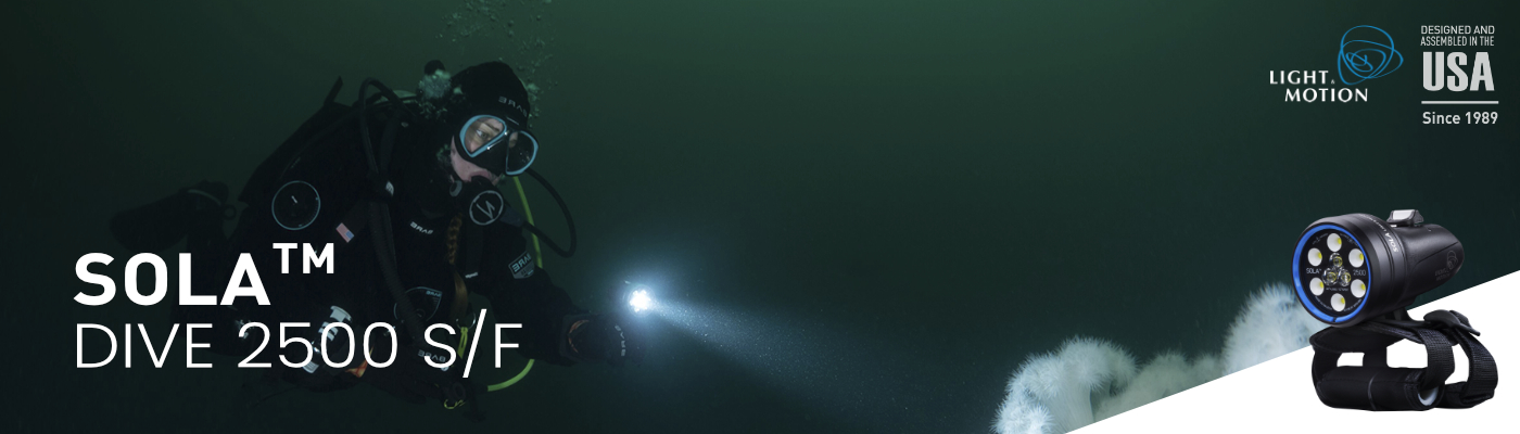 Light and Motion Sola 2500 Spot and Flood Dive Light