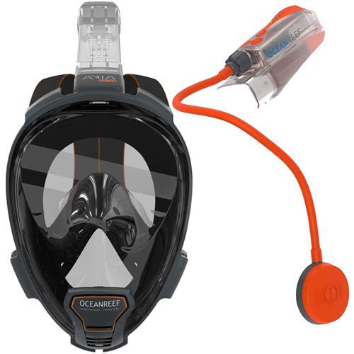 details Bijna dood badminton Ocean Reef Aria QR+ Full Face Mask with Snorkie Talkie OR0190 PKG