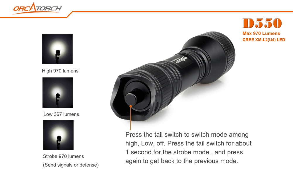 Orcatorch d550 discount