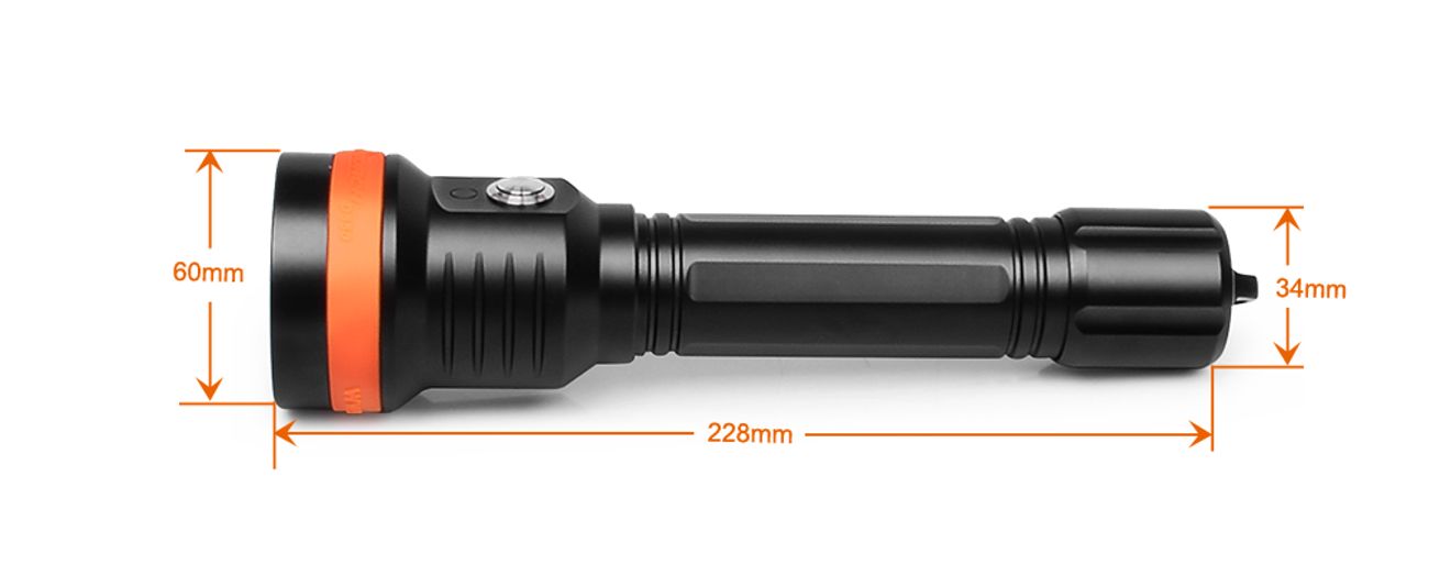 OrcaTorch D850 2500 Lumens Light