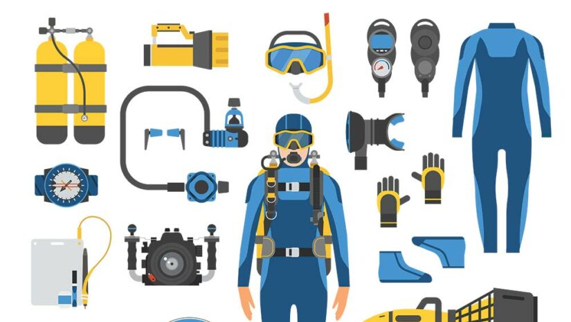 scuba gear and equipment