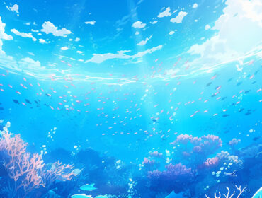 Underwater world of the ocean sea diving snorkeling aquarium coral fish