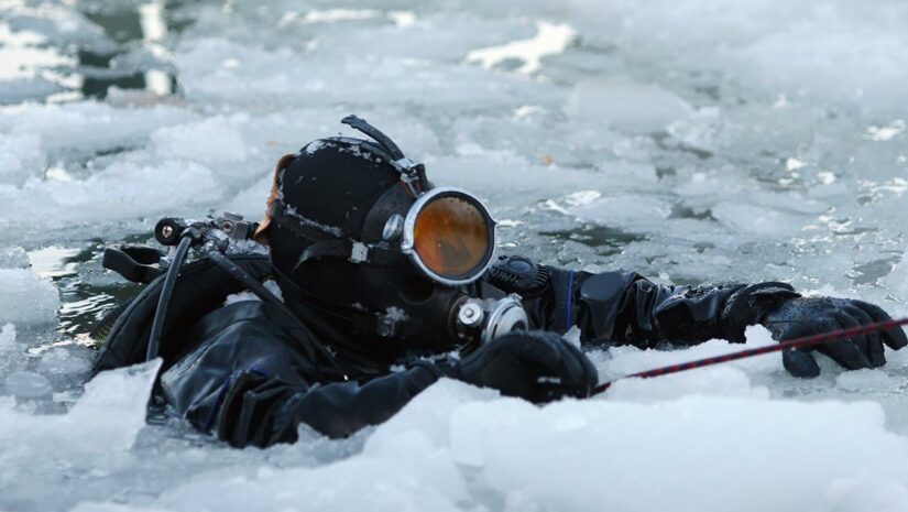 Ice Diving in Antarctica