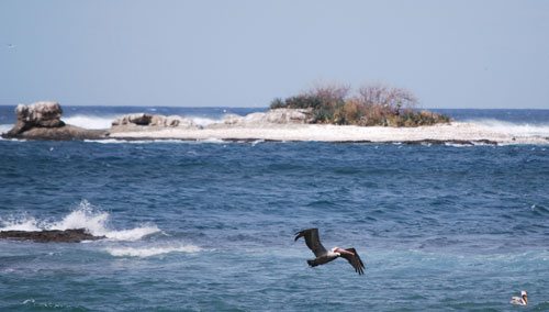 Island as seen from Beach (with Telephoto Lens)