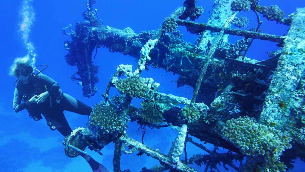 Salem Express shipwreck underwater in the red sea