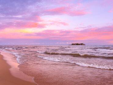 Beautiful Sunset in Lake Malawi in Africa